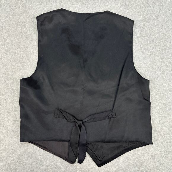 Clio Christmas Tapestry Vest WMNS PS Multicolor Holiday Santa Bells USA Vtg 90s - Picture 3 of 6